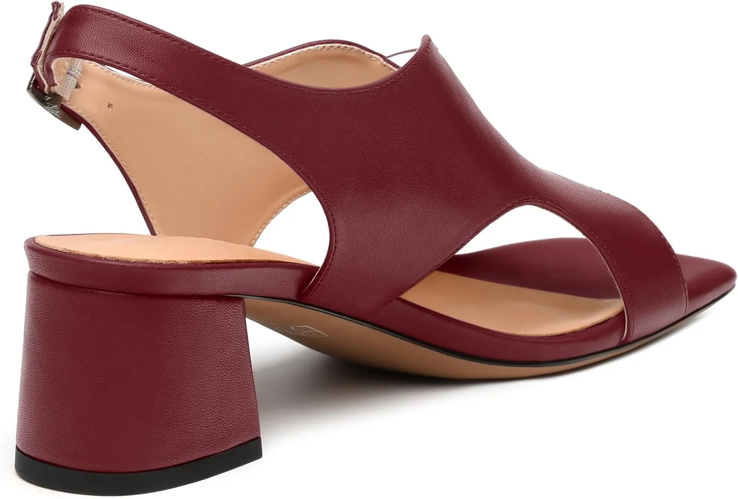 Womens Slingback Sandals, Peep Toe Mid Block heel Sandals for Women, Leather Insole Comfort Sandals 2"