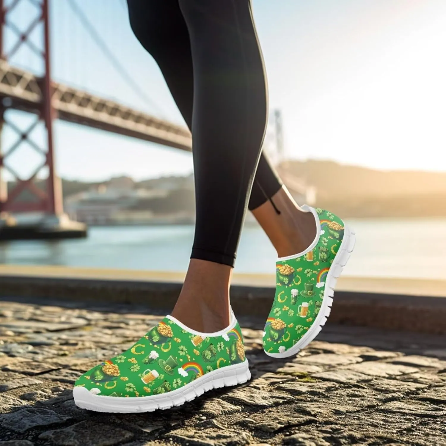 Women's Sneakers Casual Breathable Tennis Workout Sneakers Slip-On Non-Slip Yoga Running Walking Shoes for Women US 5.5-11.5
