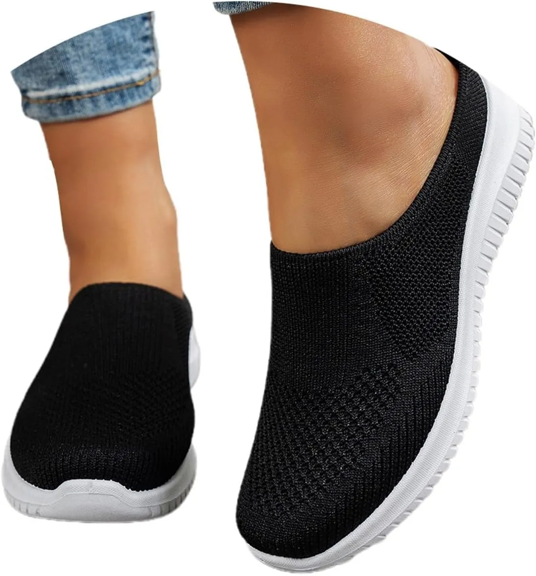 Womens Sport Sandals Slides Slip On Mules Open Back Shoes Comfort Walking Breathable Slippers Closed Toe Slides