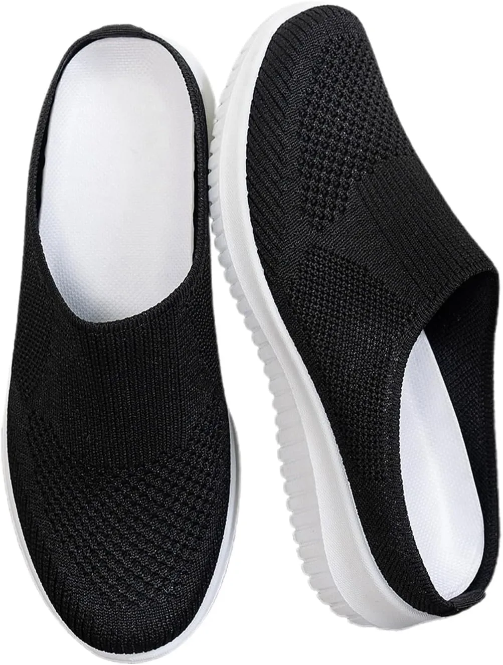 Womens Sport Sandals Slides Slip On Mules Open Back Shoes Comfort Walking Breathable Slippers Closed Toe Slides