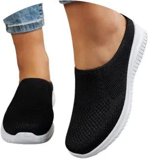 Womens Sport Sandals Slides Slip On Mules Open Back Shoes Comfort Walking Breathable Slippers Closed Toe Slides
