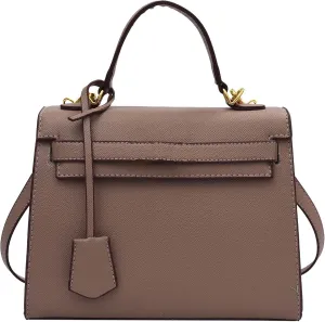 Women's Top Handle Satchel with Detachable Strap Top Handle Bag Designer Leather Crossbody Bag Handbags Purses