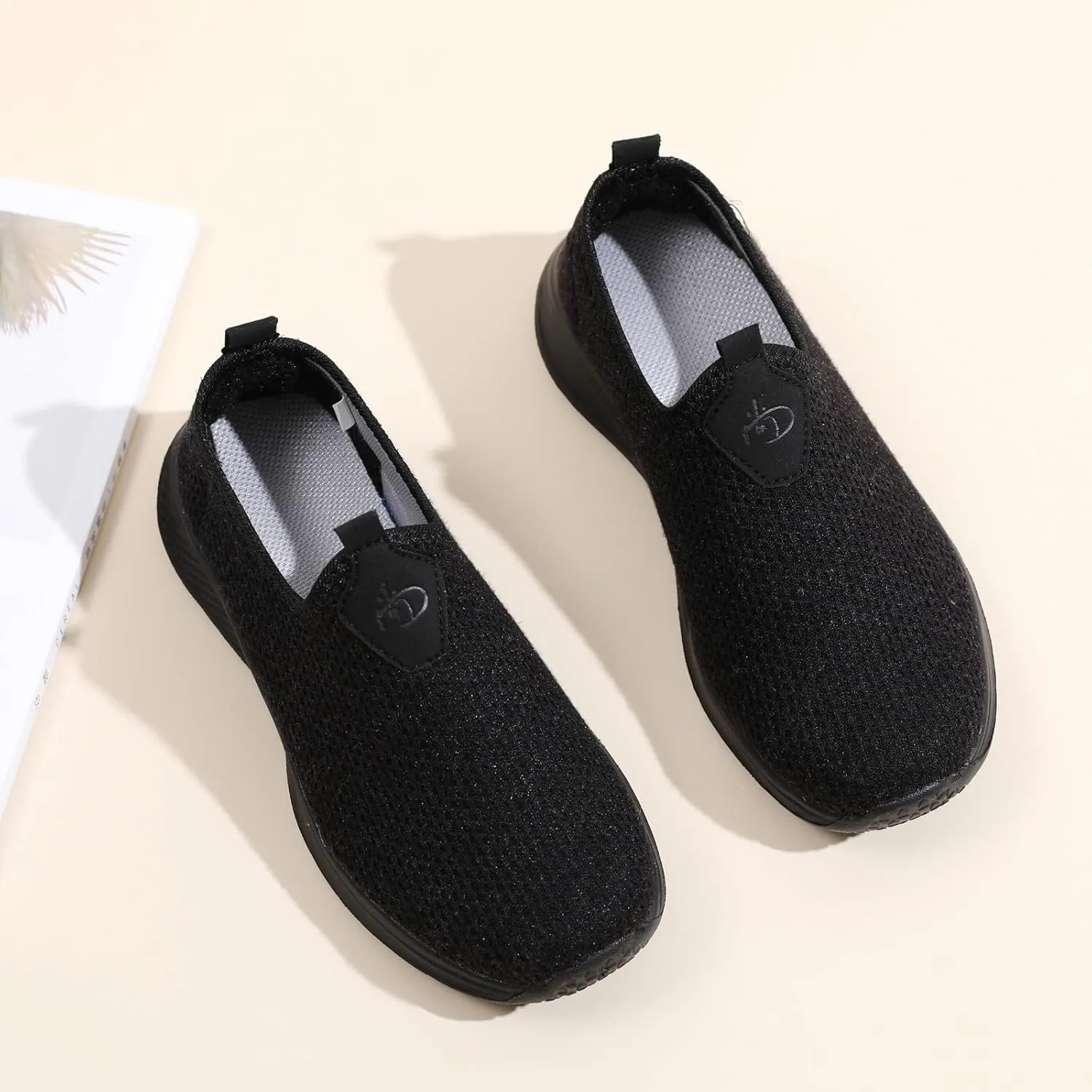Womens Walking Shoes Sock Casual Ladies Fashion Sneakers Running Shoes for Women Food Service Woman Shoes Casual Brown Sneakers Waterproof Tennis Shoe Casual Loafers