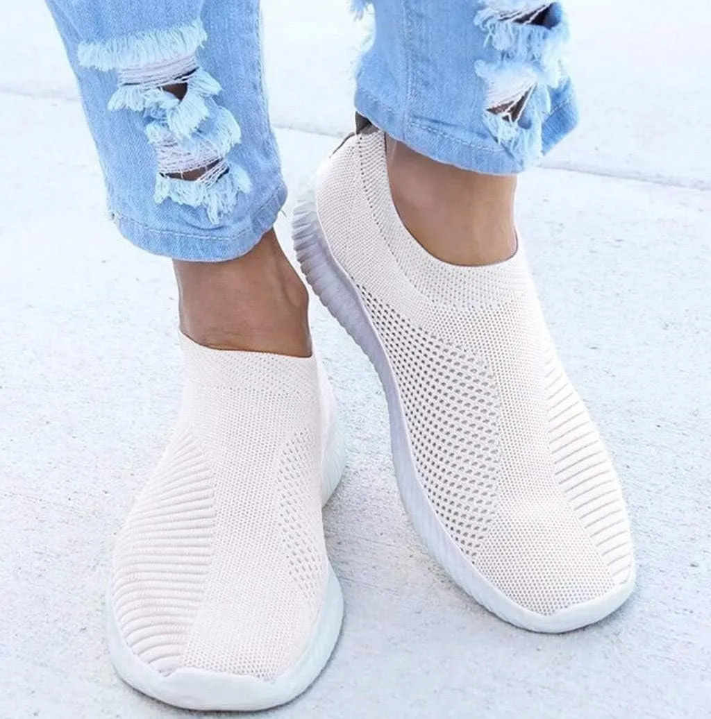 Womens Walking Shoes Sock Casual Ladies Fashion Sneakers Tennis Shoes Womens Casual Women Casual Shoes Walking Sneakers Platform Tennis Shoe Loafers Casual Slip On