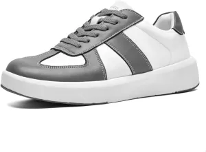 XPACS Men's Orthopedic Leather Dress Fashion Sneakers: Comfortable Plantar Fasciitis Arch Support Walking Shoes, Casual Business Adjustable Fit Orthotic Oxfords for Heel and Foot Pain Relief