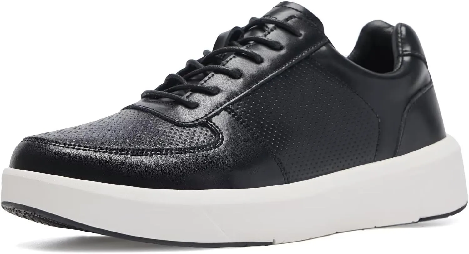XPACS Men's Orthopedic Leather Dress Walking Shoes: Comfortable Arch Support Plantar Fasciitis Flat Feet Sneakers, Casual Business Work Adjustable Fit Heel Foot Pain Relief Orthotic Oxfords
