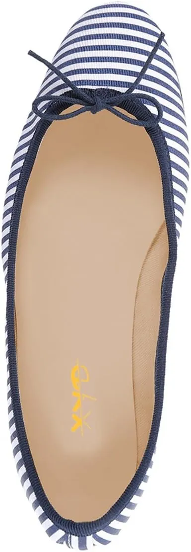 XYD Women Comfort Ballet Flats Round Toe Slip On Casual Daily Walking Shoes with Bows
