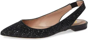 YDN Women's Pointed Toe Slingback Ballet Flats Low Heel Slide Sandals Comfortable Slip On Dress Pump Size 4 15 US