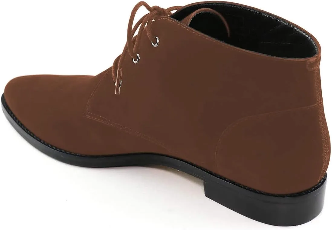YDN Womens Trendy Low Heel Pointy Toe Lace Up Chukka Ankle Boots Flats Fall Winter Booties Casual Formal Dress Shoe Size 4-15 US