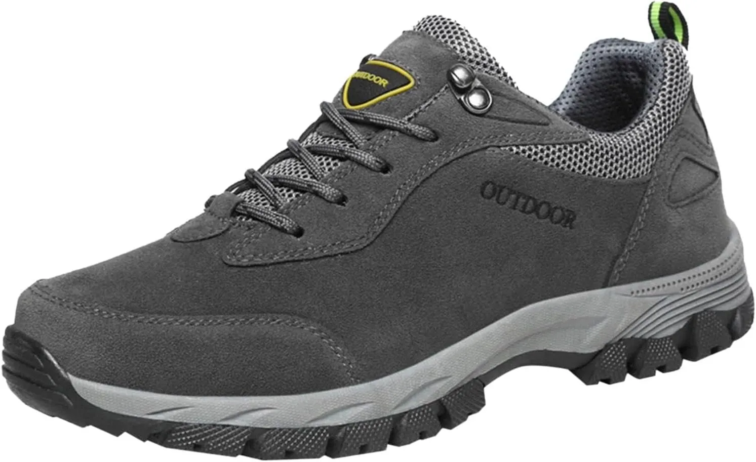 ZDLJYL Men's Waterproof Hiking Shoes Suede Low-Top Hiking Shoes for Lightweight Outdoor Trailing Trekking Camping Walking