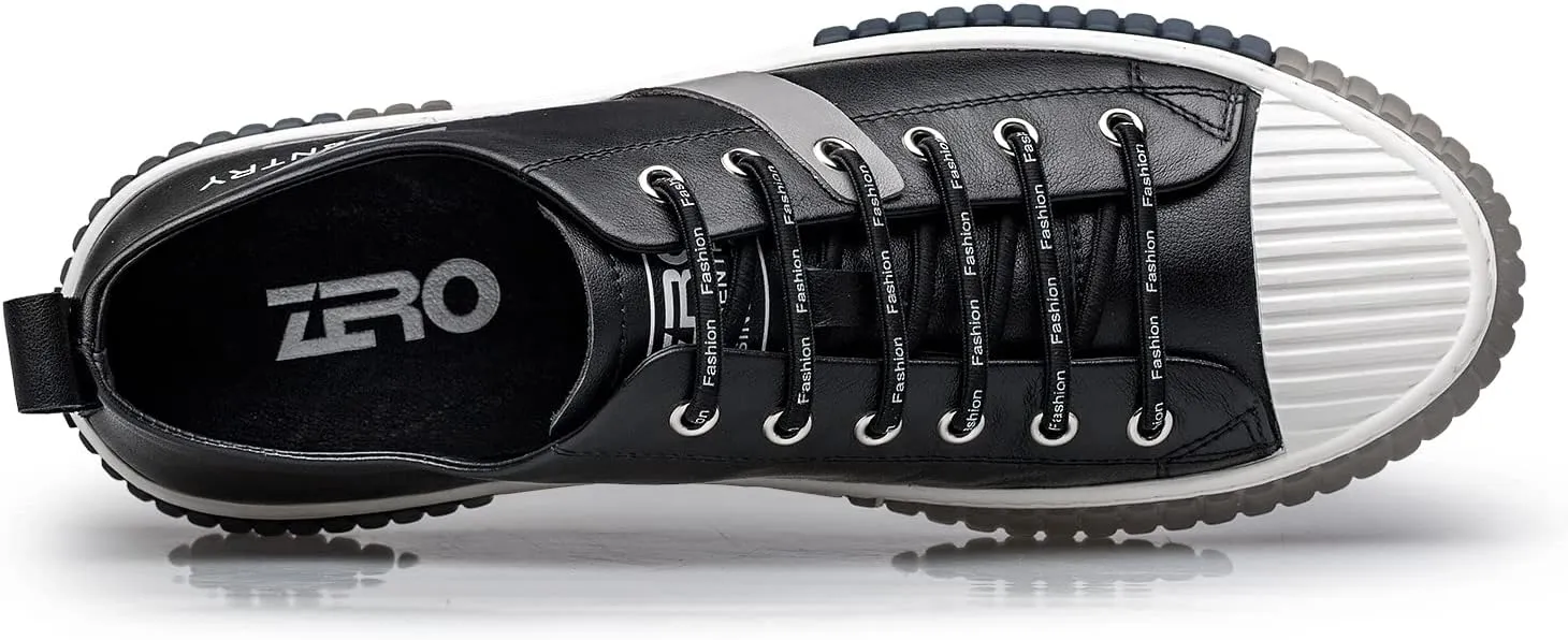 ZRO Men's Leather Sneakers, Casual and Fashion Shoes for Men'S03300