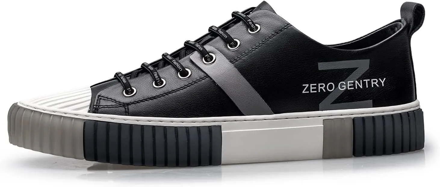 ZRO Men's Leather Sneakers, Casual and Fashion Shoes for Men'S03300
